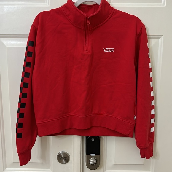 🏁Vans 🏁 cropped sweater 💕 Sz:M - Picture 4 of 4